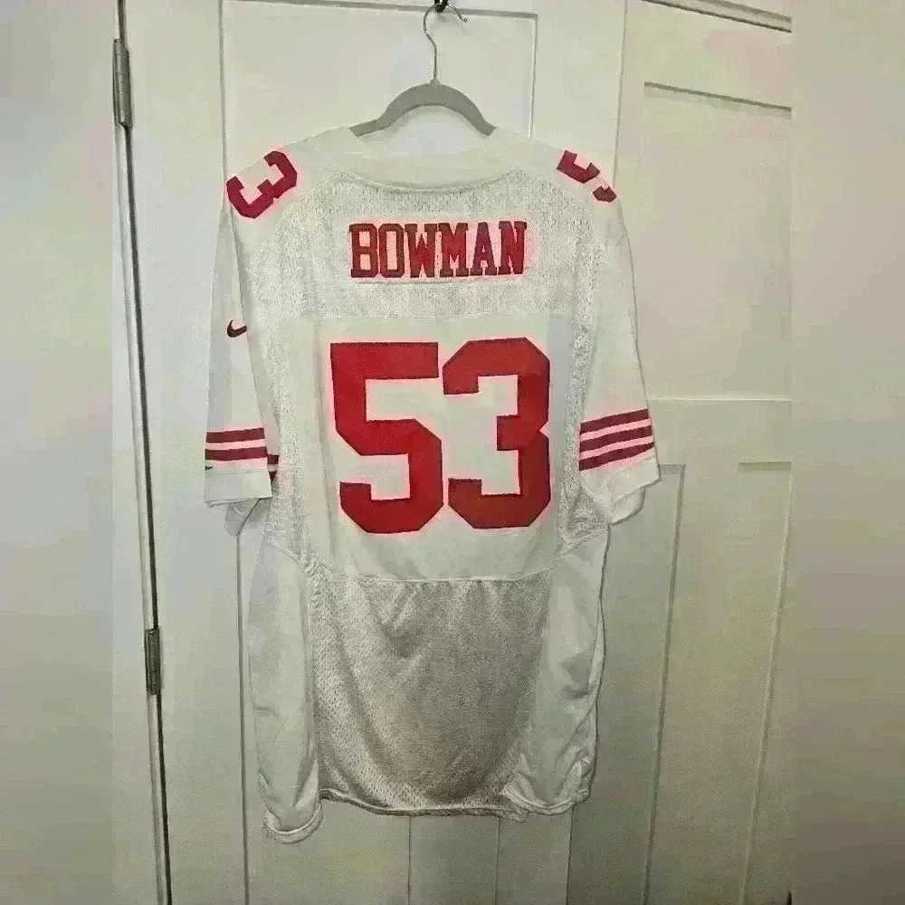49ers #53 Bowman On Field Jersey Mens